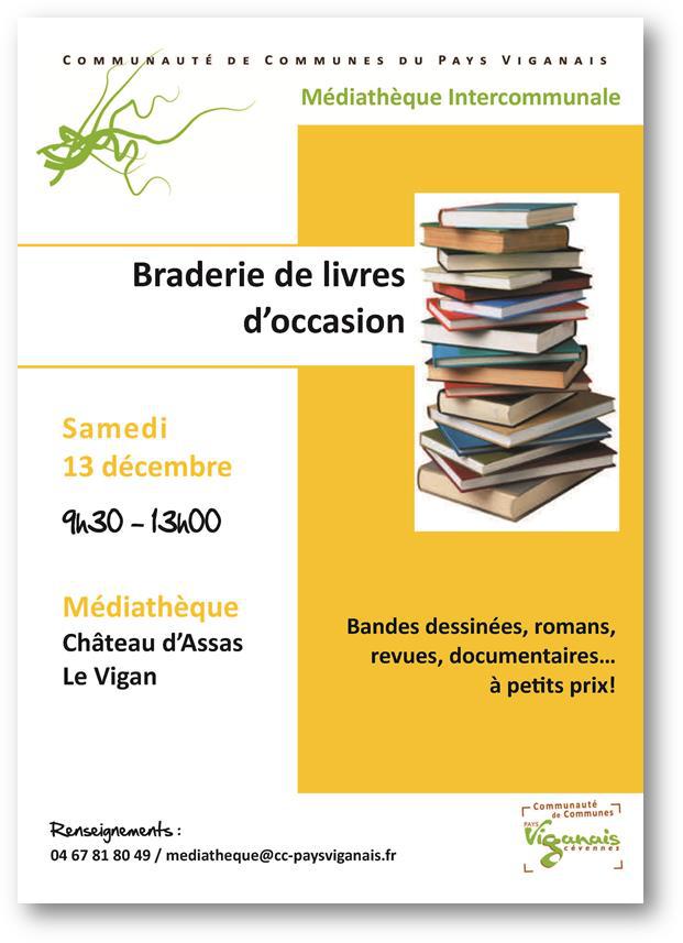 Médiathèque : braderie de livres d'occasion