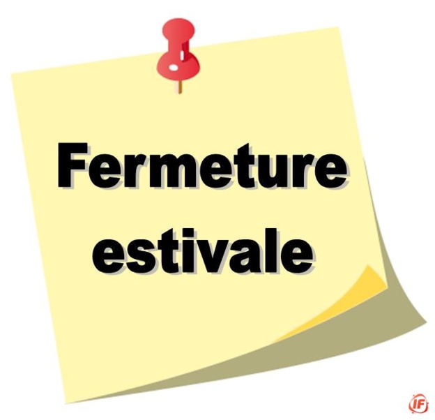 Fermeture estivale mairie