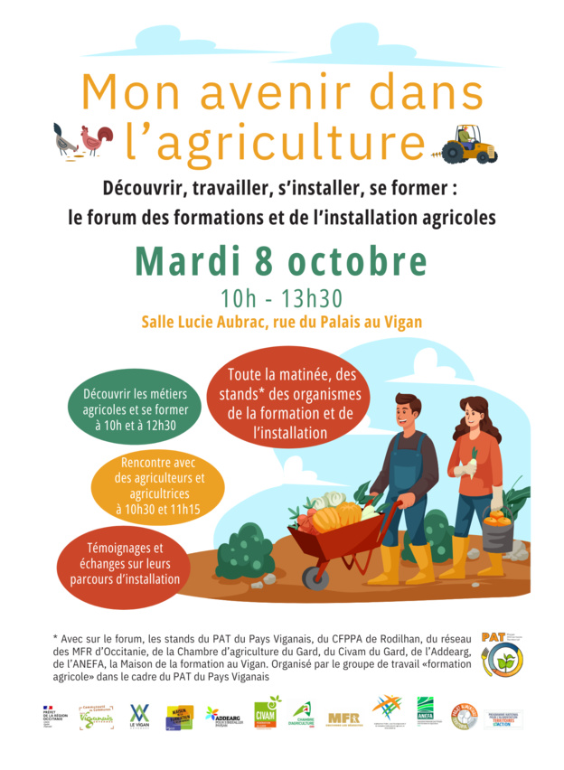 2ème édition Forum de la formation et de l'installation agricole - PAT