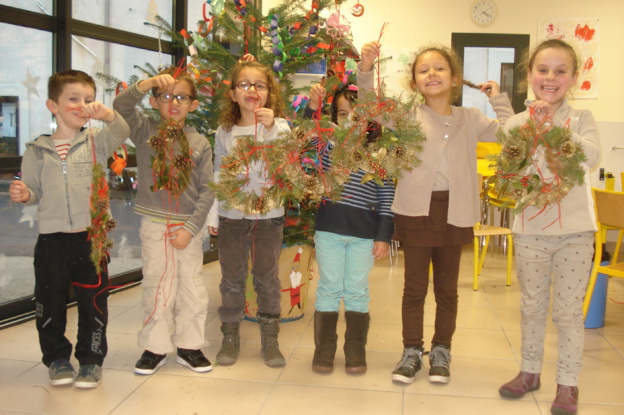 Atelier "Couronne" avec Danièle et le groupe de GS