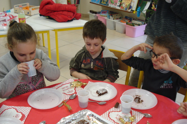 Goûter de Noël avec Danièle et les GS