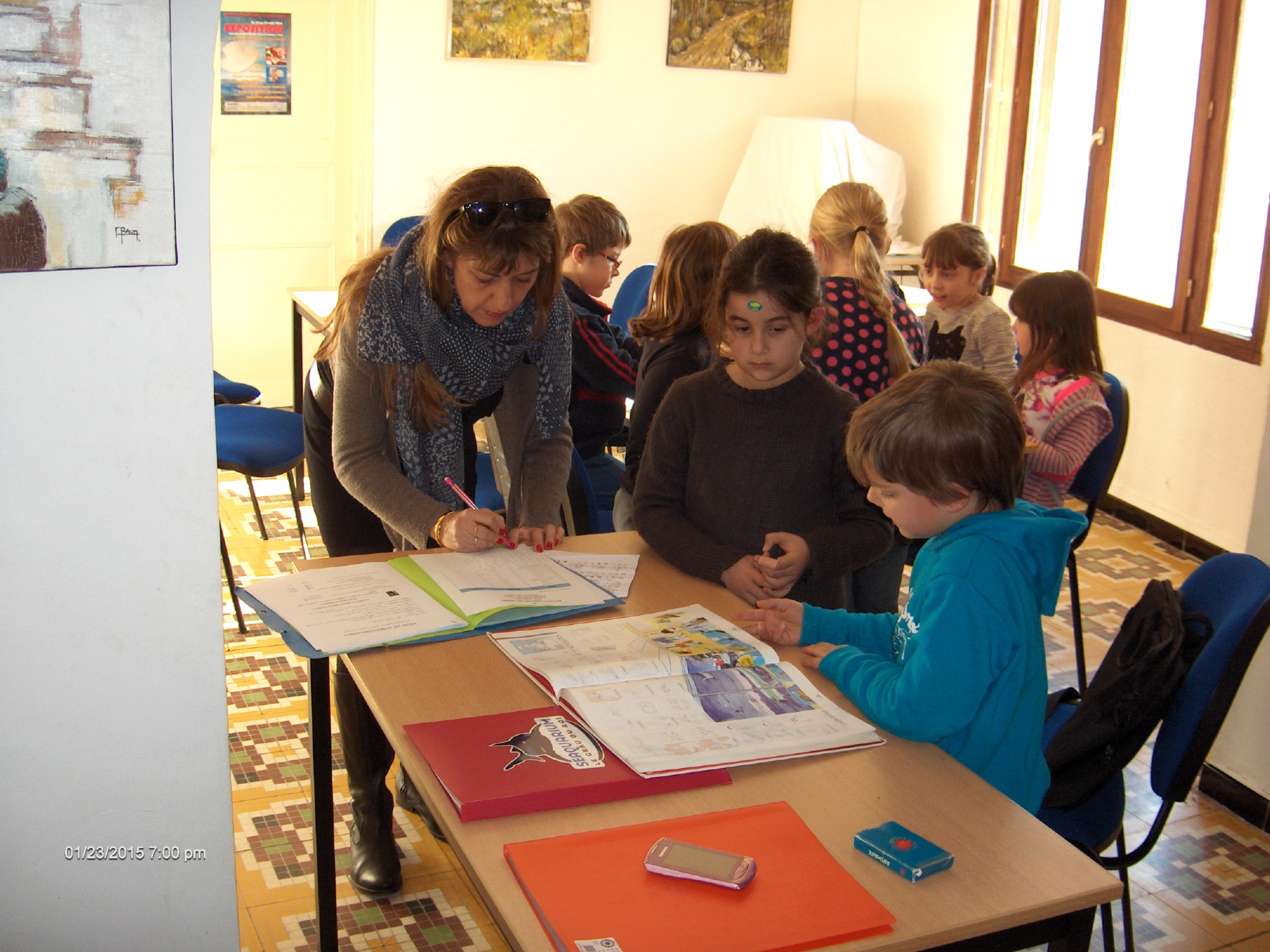 Dernières photos des activités périscolaires avant les vacances d'hiver...