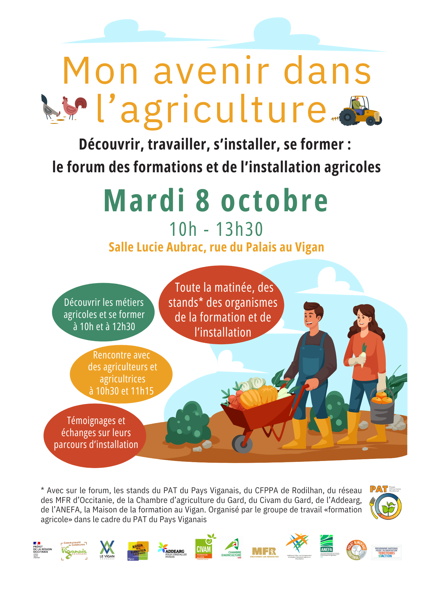 2ème édition Forum de la formation et de l'installation agricole - PAT