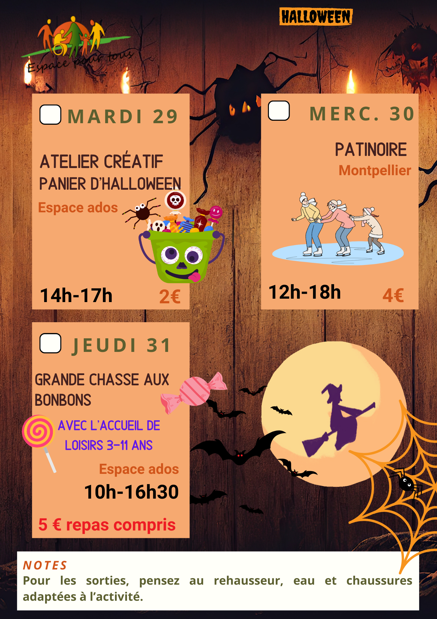 Programme vacances d'automne POLE FAMILLE