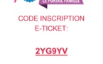 ATTENTION ! E-TICKET : CODE INSCRIPTION